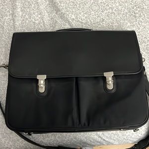 COACH Vintage Men's Classic Leather & Nylon Briefcase/ Messenger Bag #5113